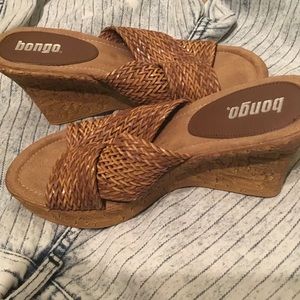 Bongo woven espadrille wedges