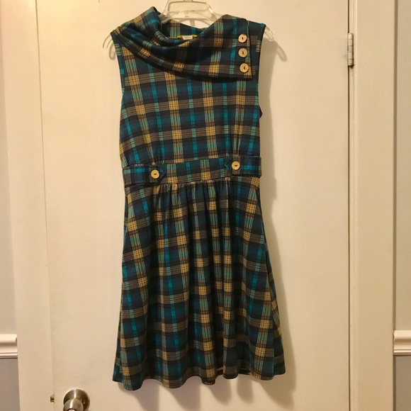 Modcloth Coach Tour Dress Navy Large Modcloth Coach Tour Dress Navy Large