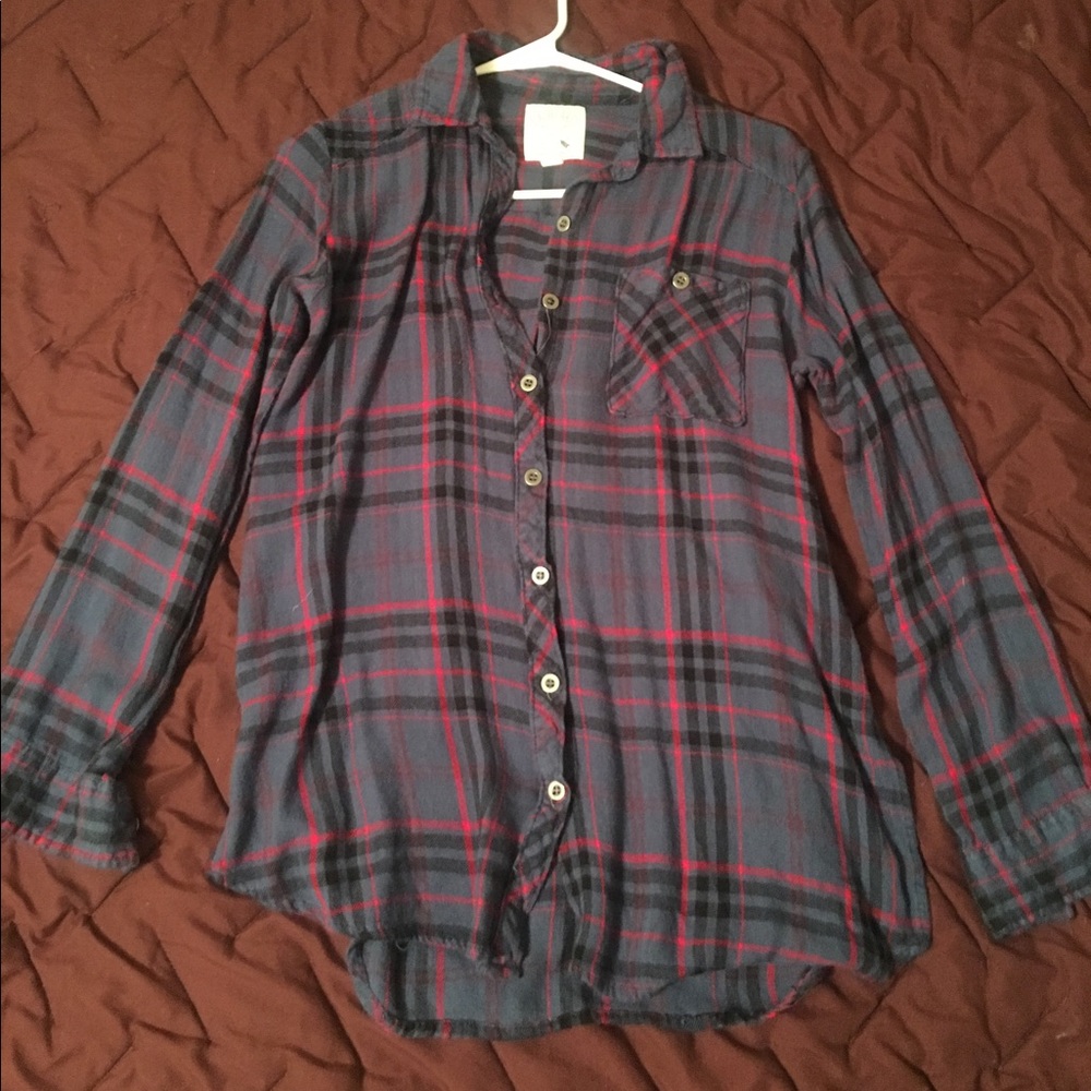 LA Hearts Flannel Top
