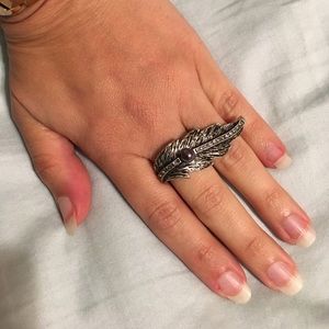 Feather Statement Ring