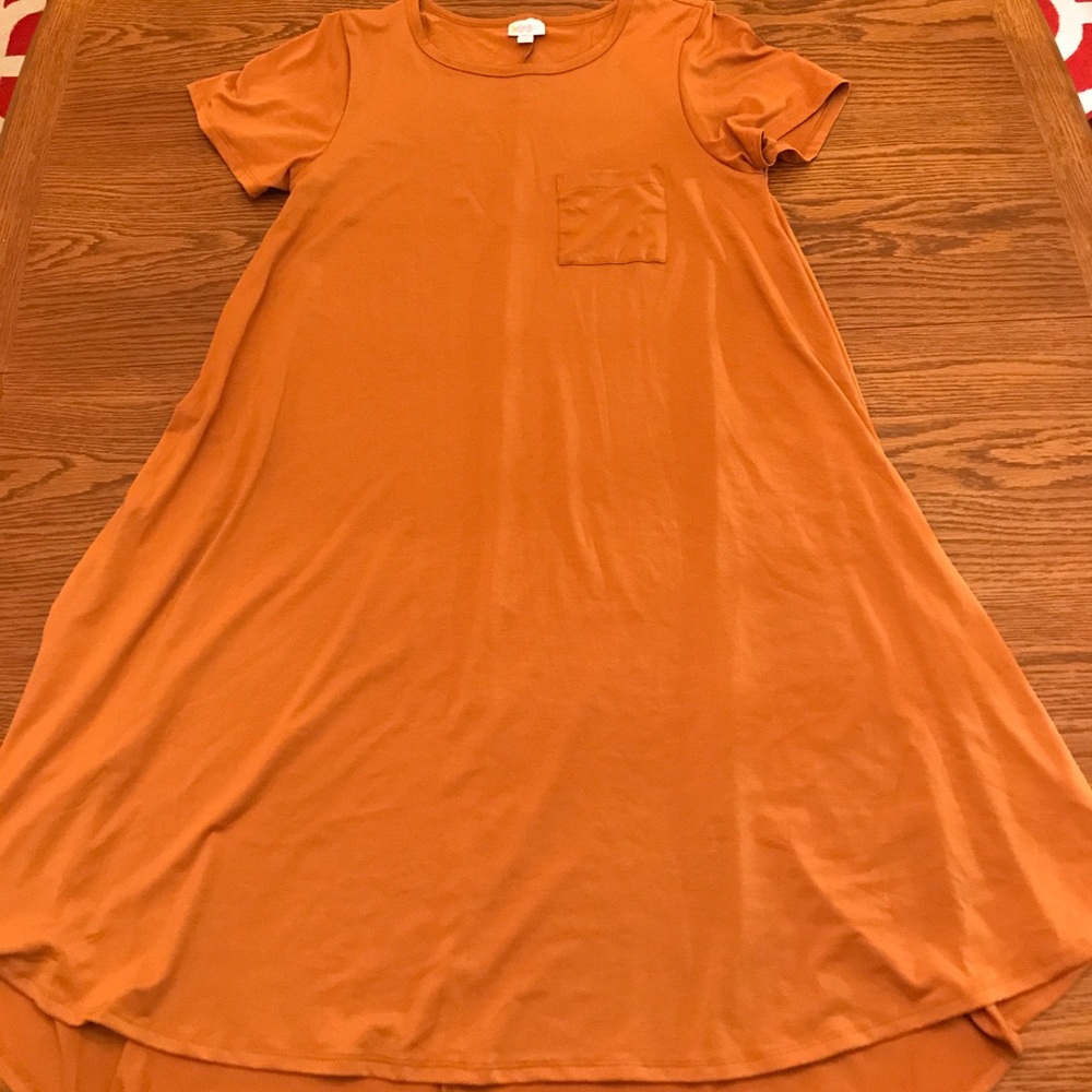 Lularoe medium Carly. Burnt orange. NWOT.