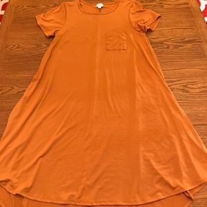 Lularoe medium Carly. Burnt orange. NWOT.