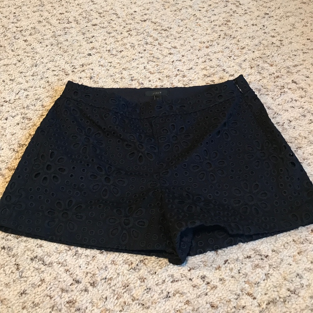 Navy Eyelet J. Crew Short