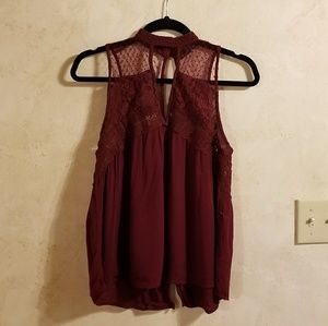 American Eagle Lace Detail Tank Top