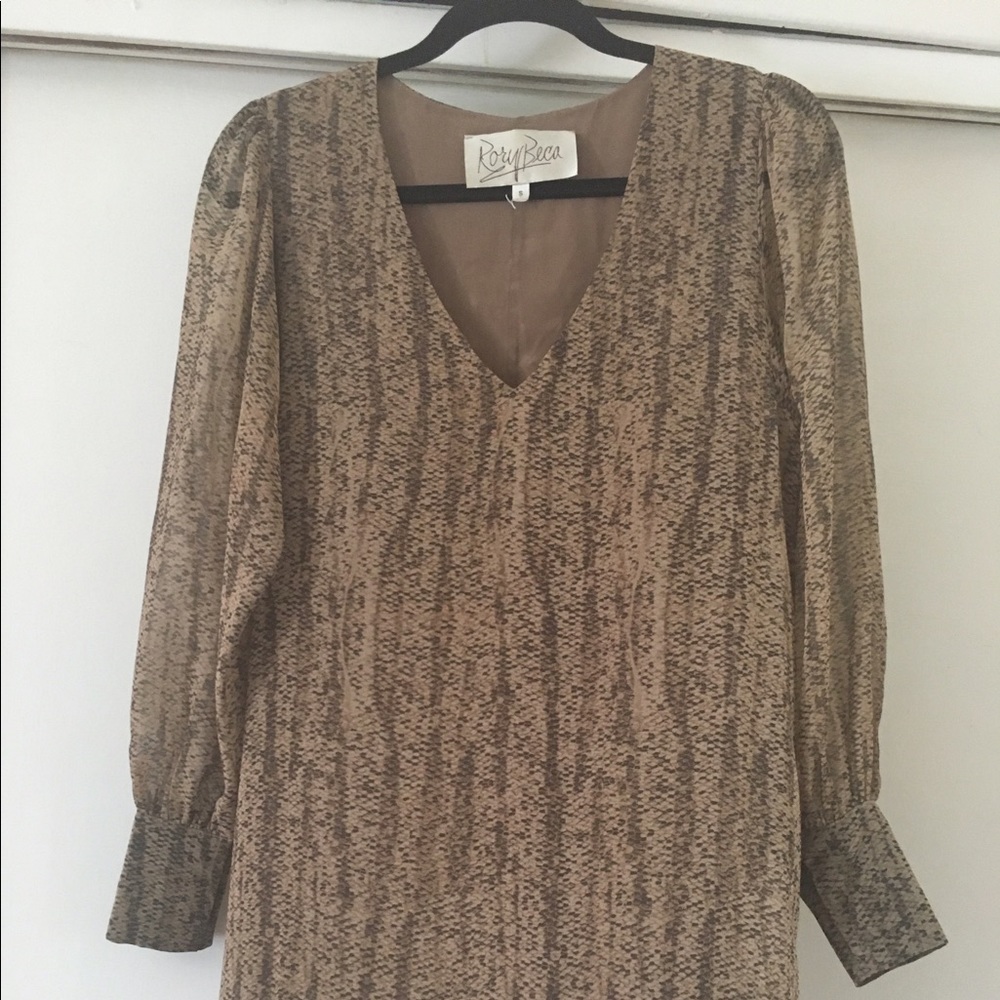 Rory Beca Print Blouson Sleeve Minidress