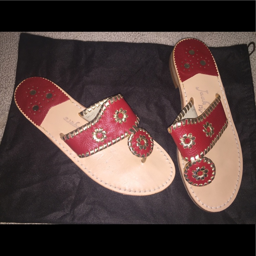 Jack Rogers Whipstitch Thong Sandal