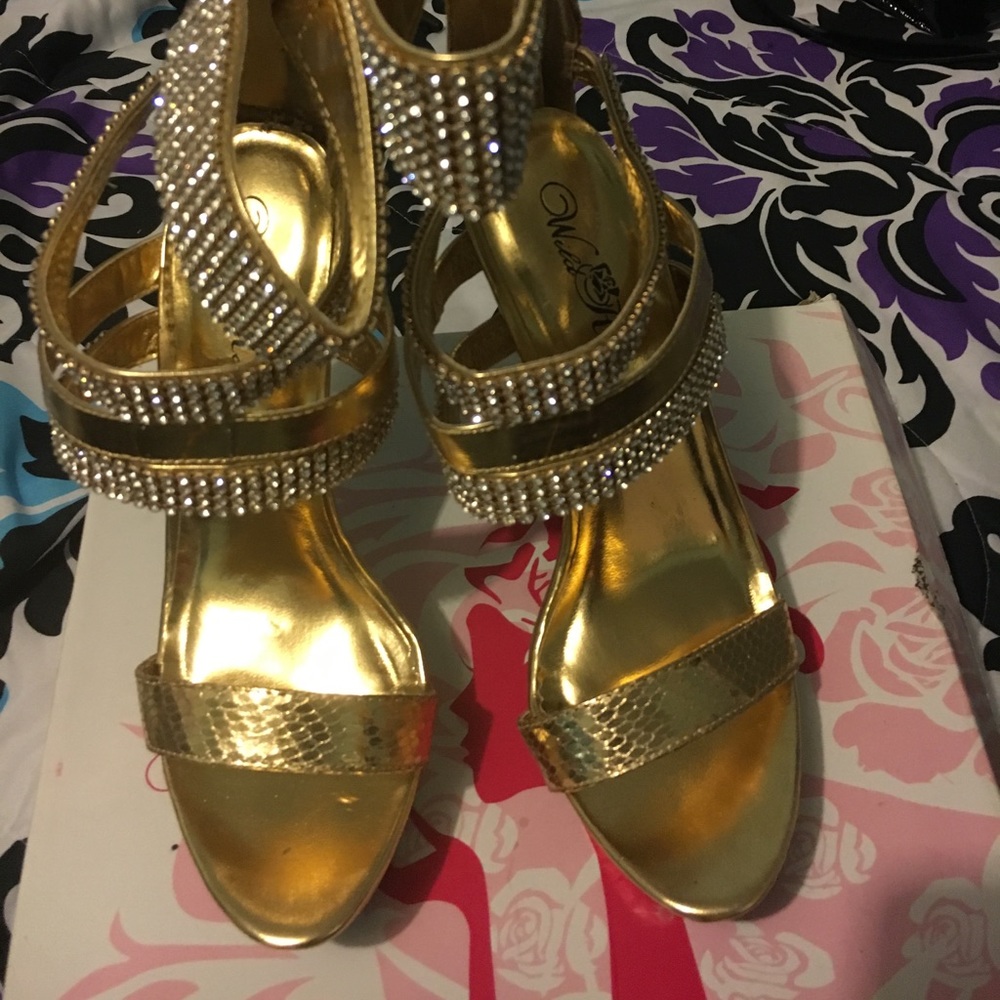 Gold heels