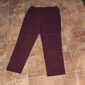 Ruby Rd Slimming Contour Waistband pull on pants 8