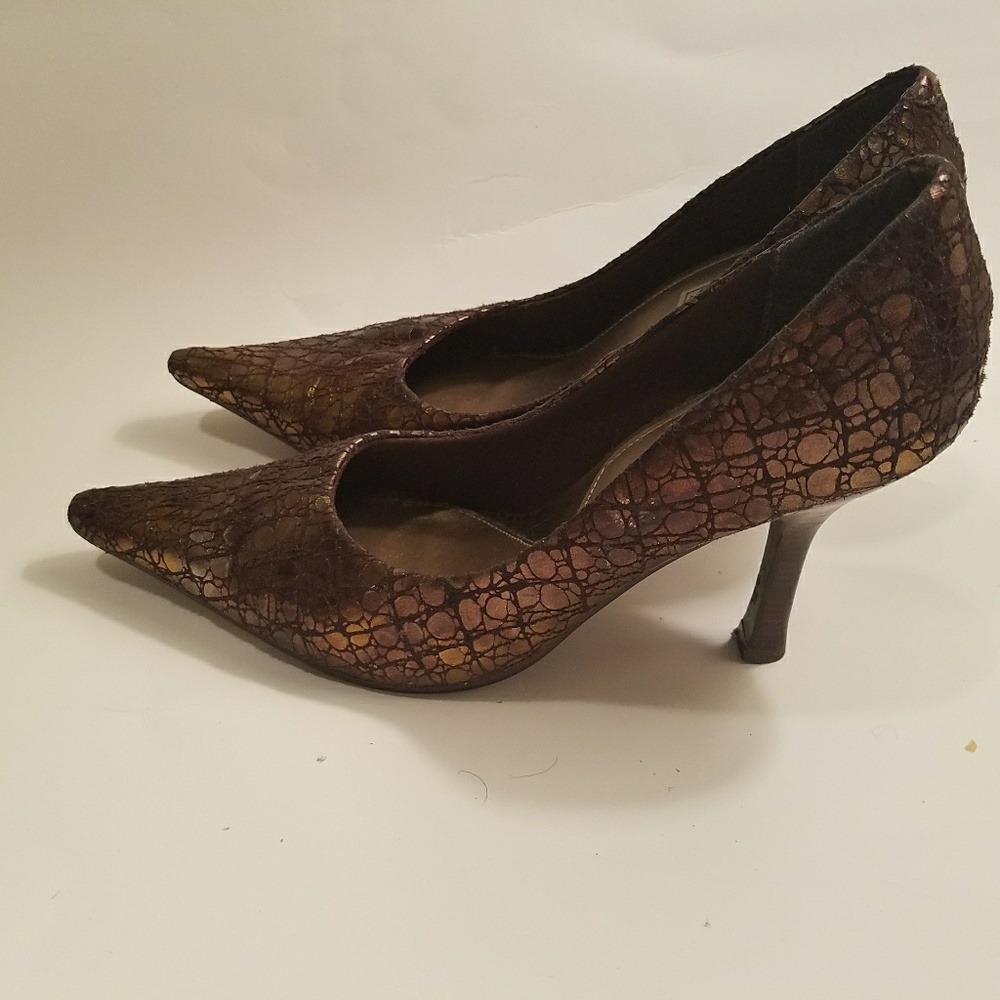 Vizzano by Ana Hickmann Gold Heels Size 6