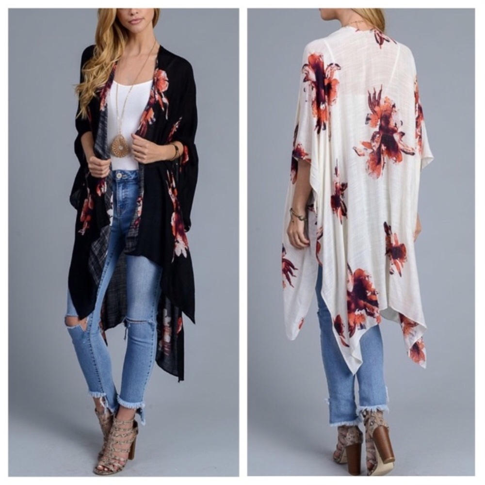 BlackGarden Party Kimono