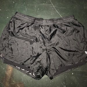 Black athletic shorts