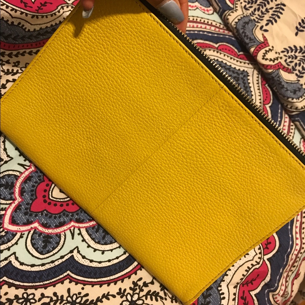 Textured Leather Clutch
