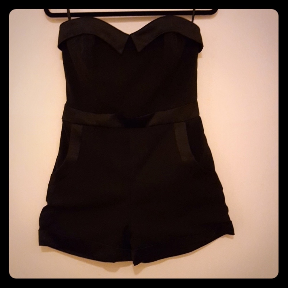 Tuxedo Style Romper