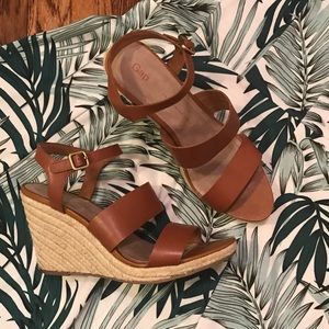 *LAST CHANCE* Leather Wedges *fits like 9.5*