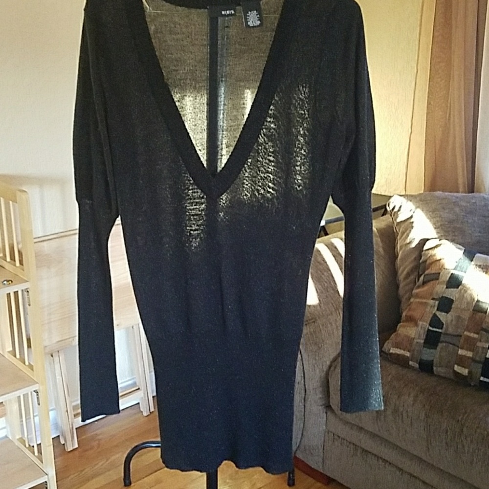 Silver sparkle long sweater