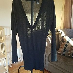 Silver sparkle long sweater