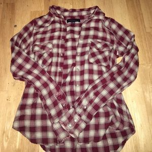 Small Red and white flannel.