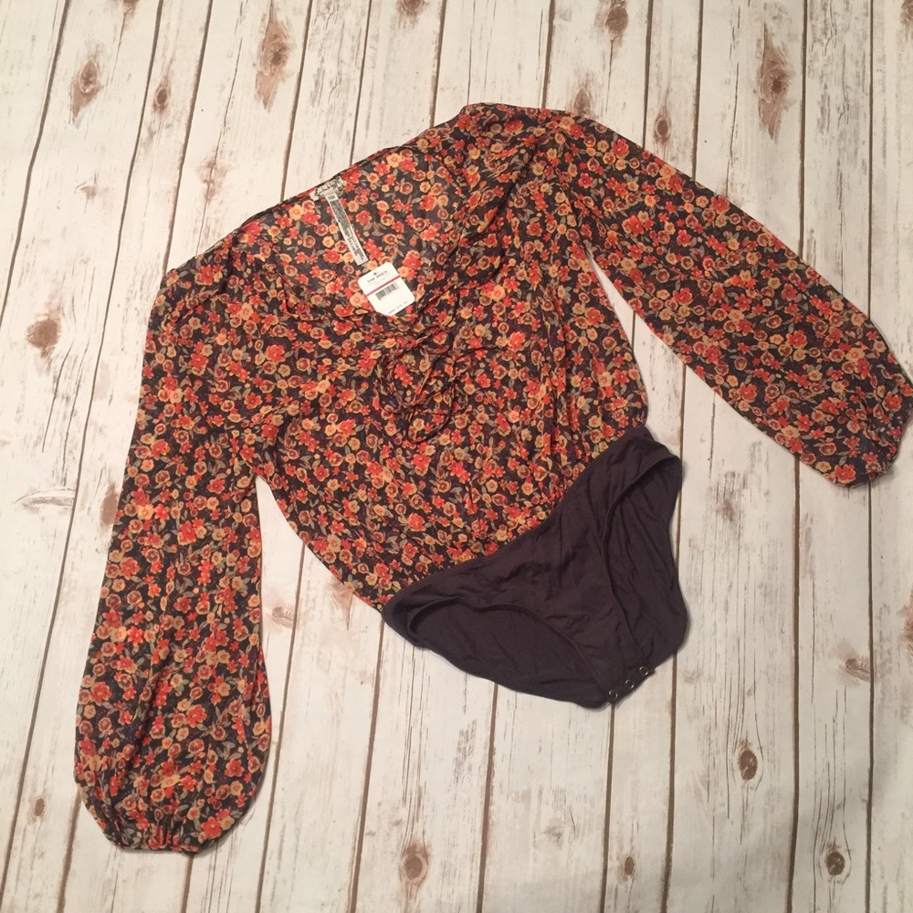 FREE PEOPLE Floral Bodysuit ✨NWT