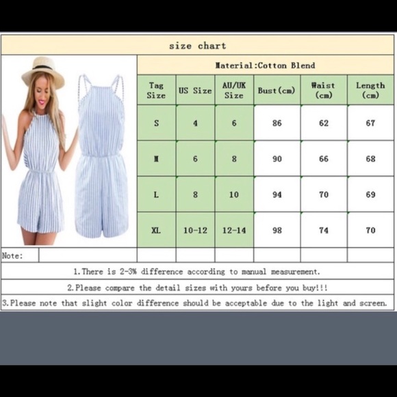 🎉HP 06/27/17🎉💥FIRM💥NEW Stripped Romper - Picture 4 of 4