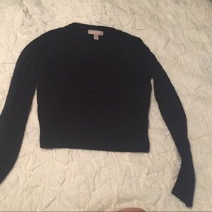 Banana Republic cropped black sweater