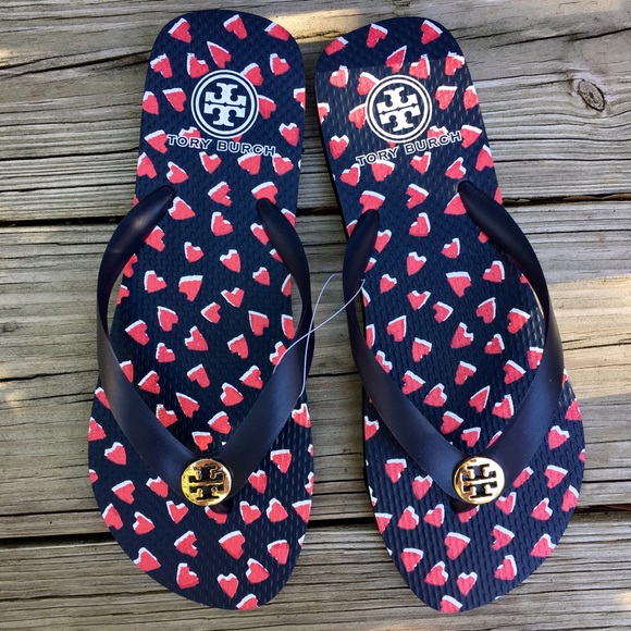 Tory Burch Shoes - NEW! Tory Burch Heart Flipflops
