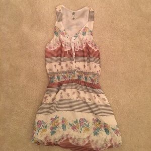 Free people striped floral sail dress