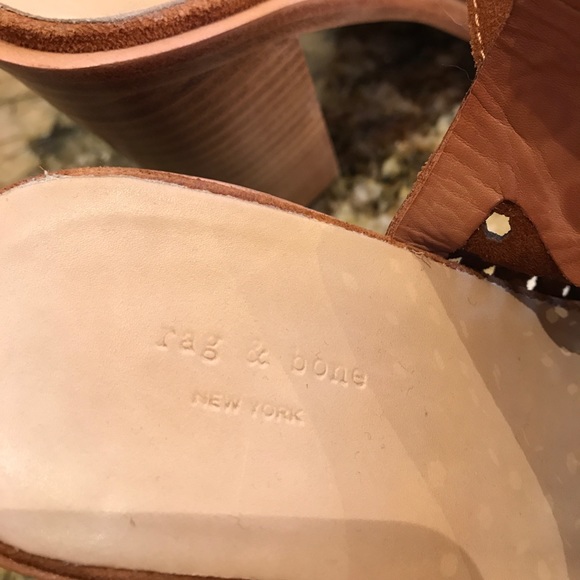 Rag and Bone Perforated Suede Slingback Booties - Picture 3 of 4