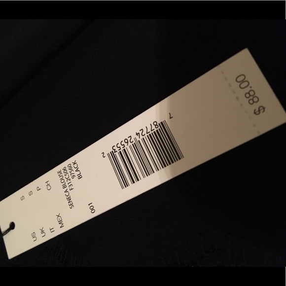 NWT TAHARI BLACK SLEEVELESS BLOUSE - Picture 3 of 4