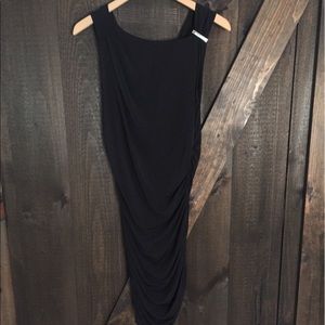 Michael Kors ruched midi dress