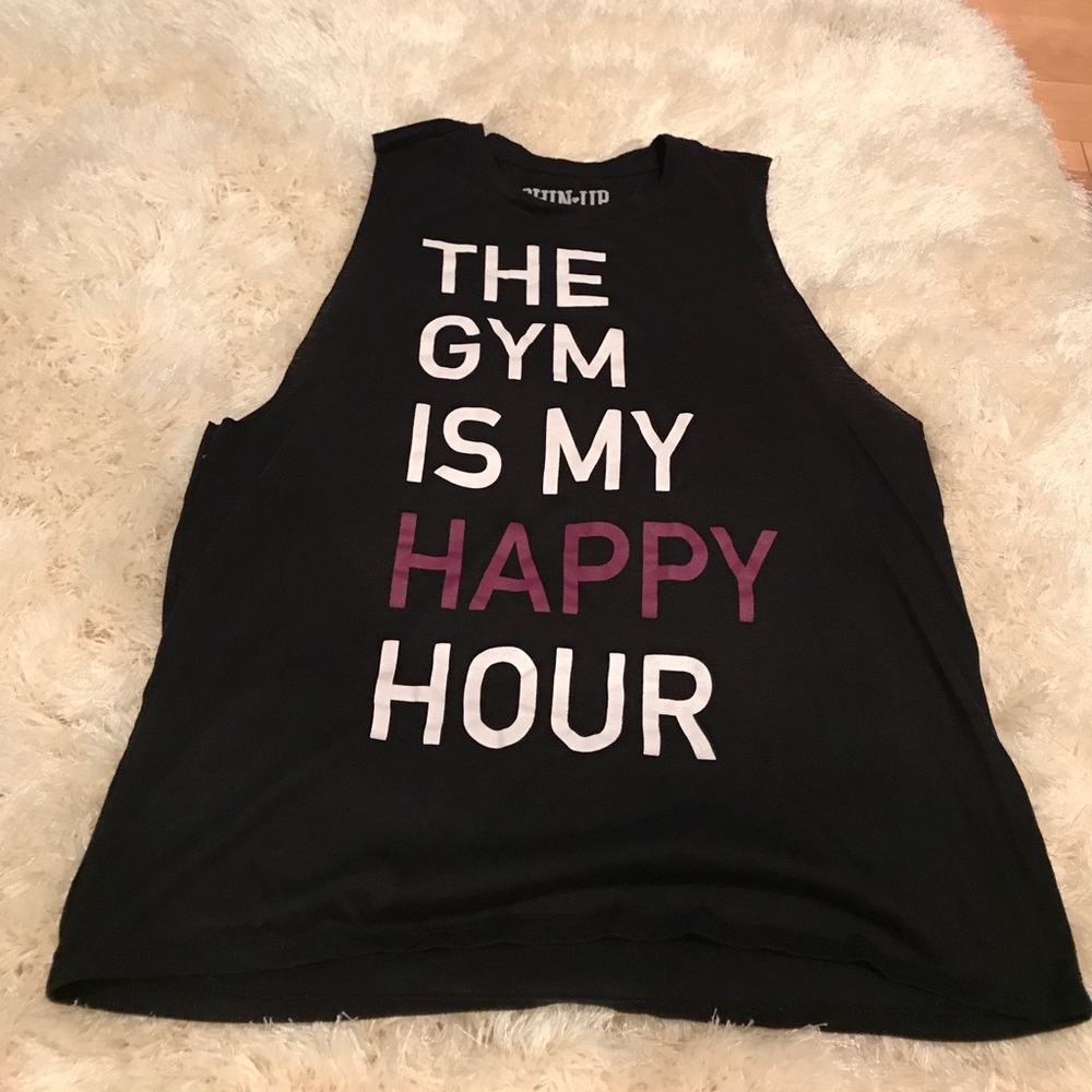 Black tank top