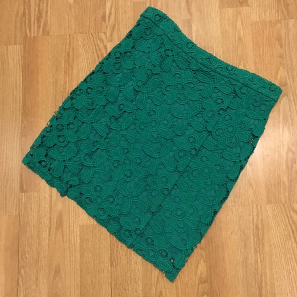 Green Lace skirt