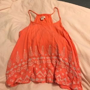 never worn bright coral tank top