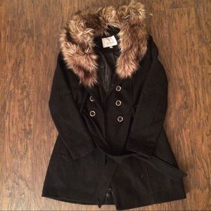 Fur lined Guess peacoat