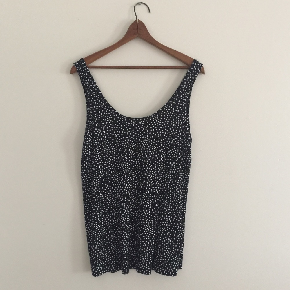 Lane Bryant Polka-dot Ballet Tank