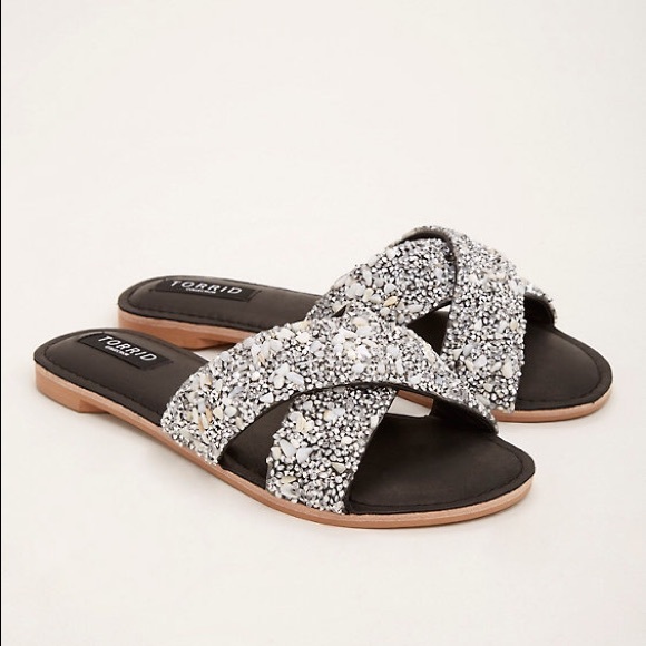 wide width slide sandals