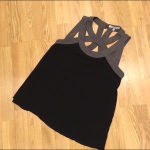 Naked Zebra Black & Grey Top