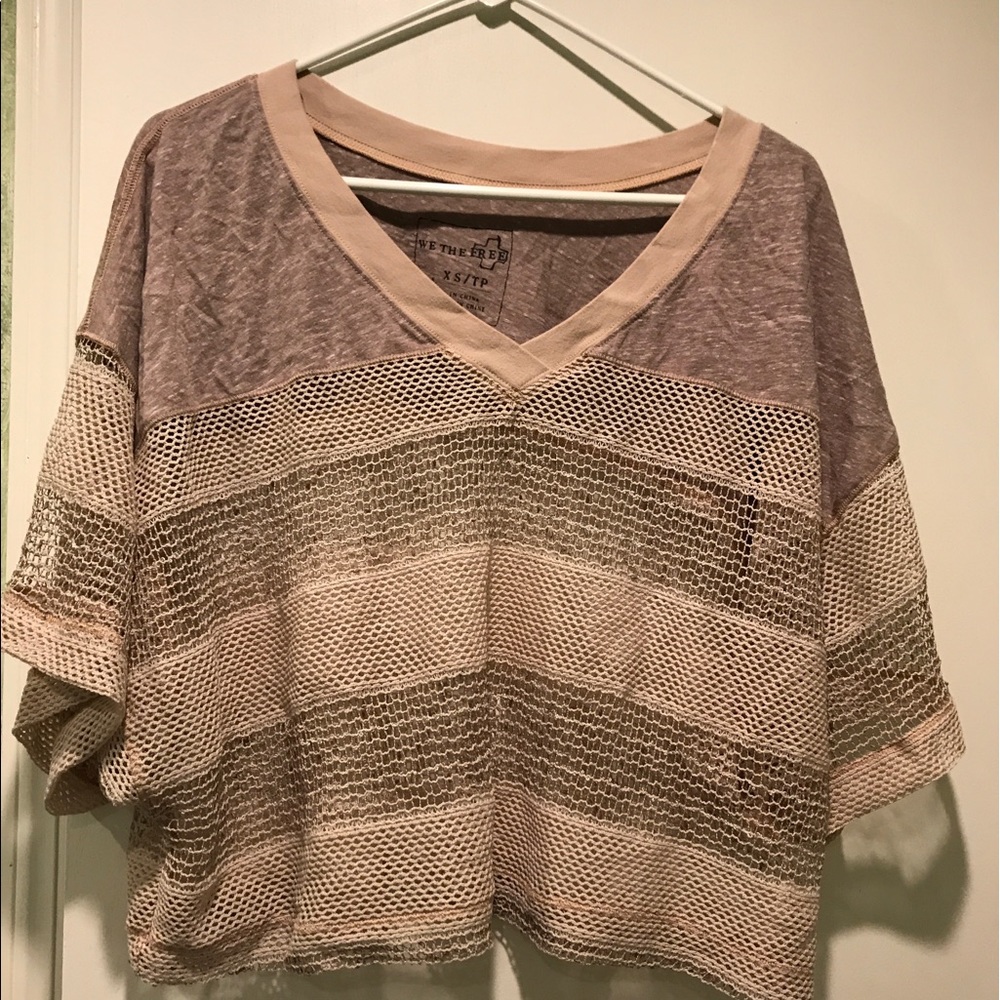 Free people crop top v neck