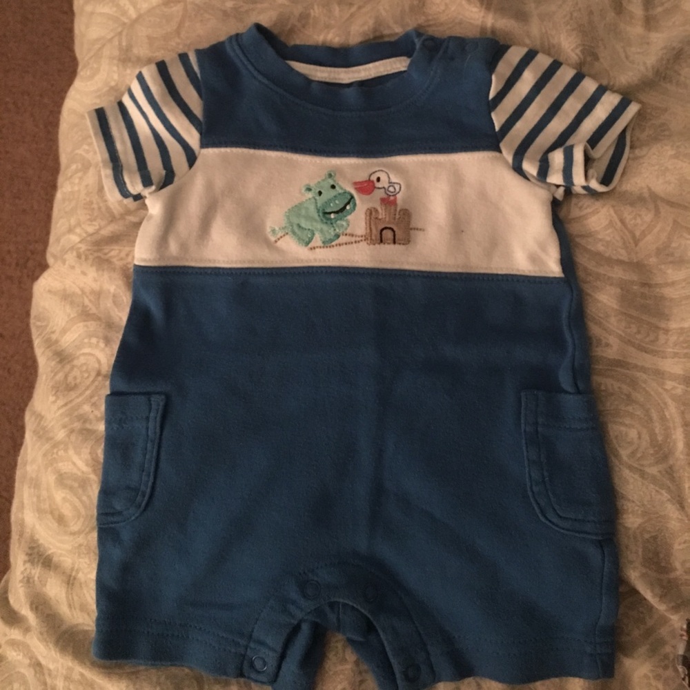 Lot of 3 baby boy rompers
