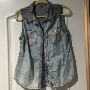 Miss Me Chambray Tank