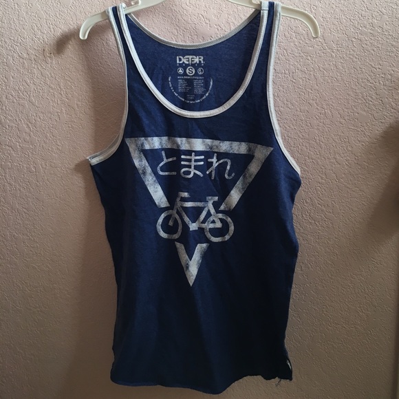 Urban Outfitters Tops - Urban Outfitters Blue Graphic Tank Top