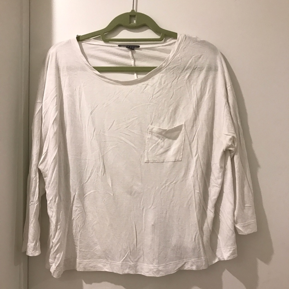 VINCE pocket long sleeve tee