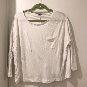 VINCE pocket long sleeve tee