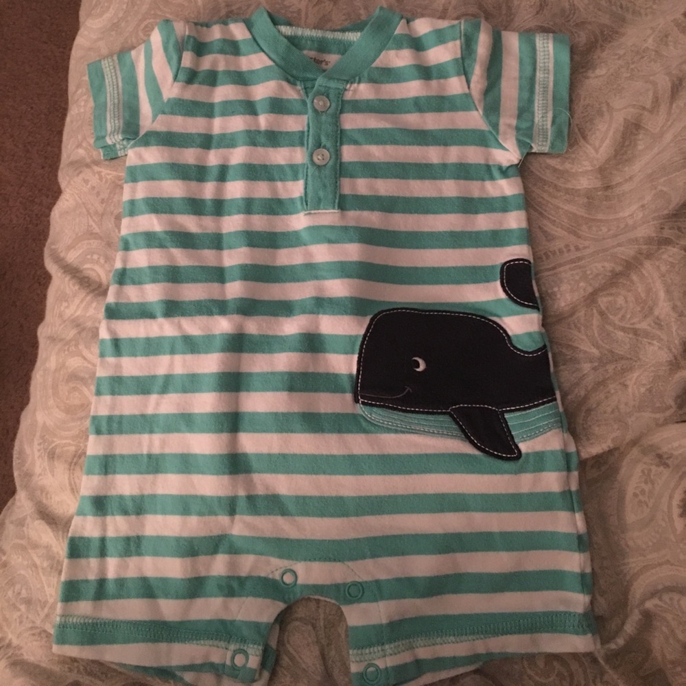 Lot of 3 baby boy rompers