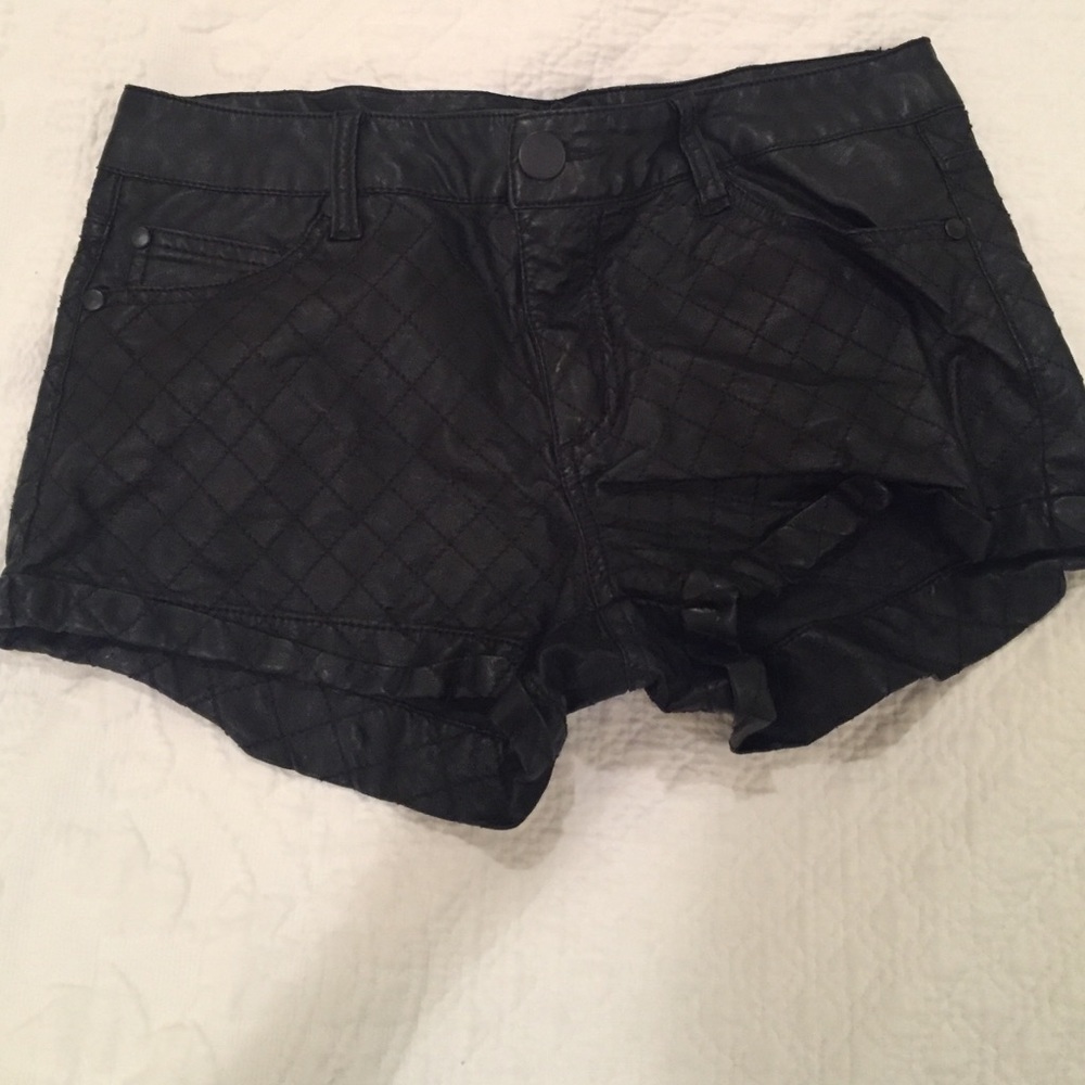 Leather shorts!
