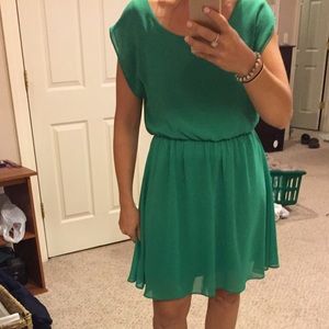 Green summer cookout dress