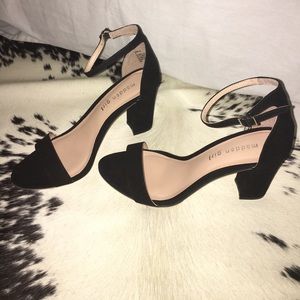 Never worn Madden Girl Bella black heels