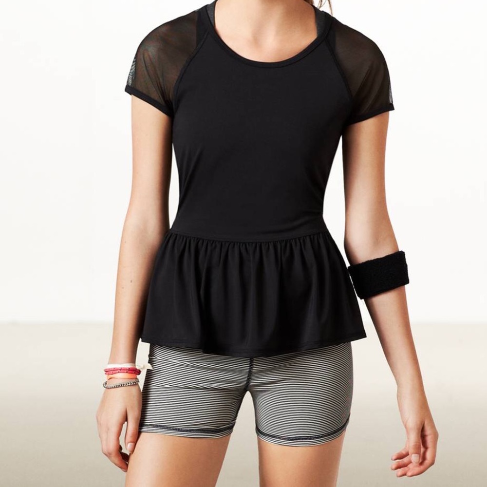 American Eagle Peplum Workout Top