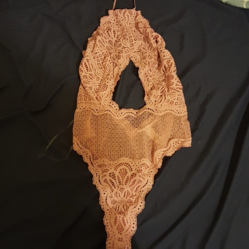 Cutout high-neck Teddy