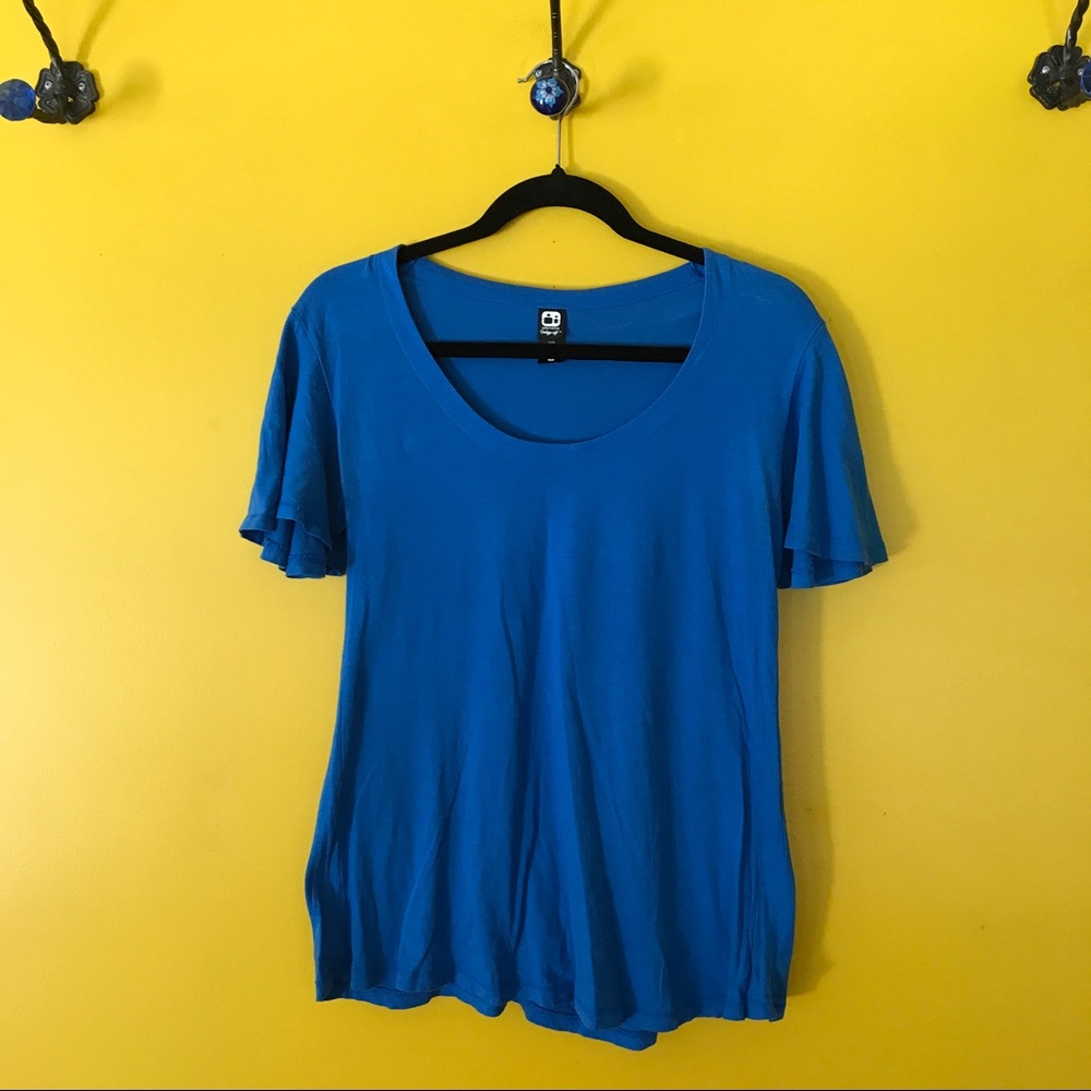 Alternative Vintage Soft Cobalt Blue Top