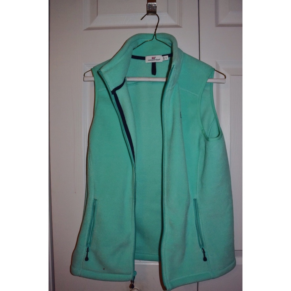 Seafoam Vineyard Vines Fleece Vest
